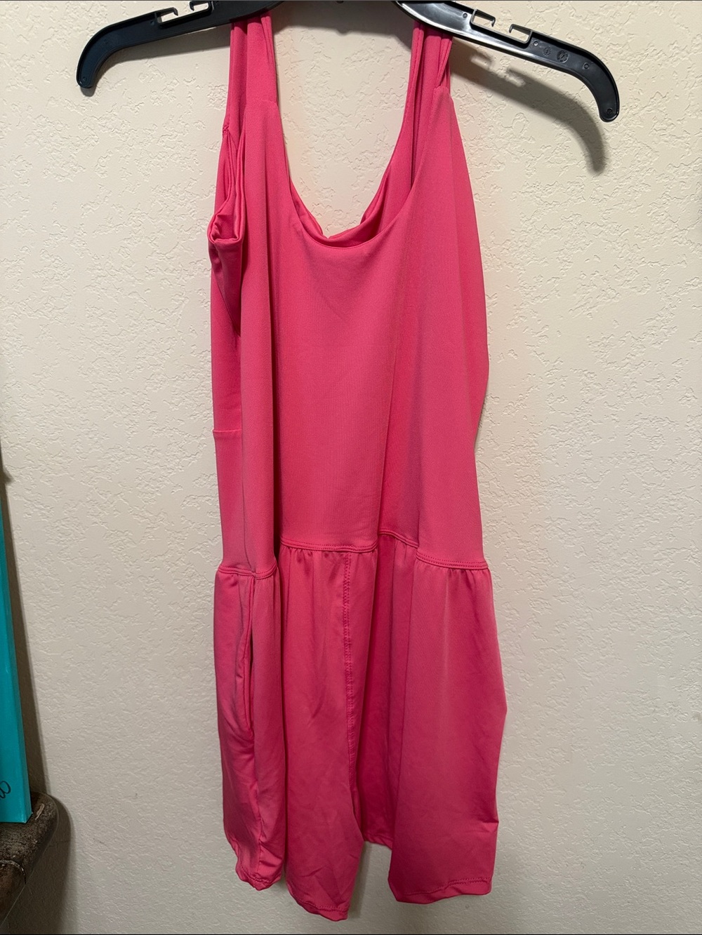 Pink Sleeveless Drop-Waist Casual Dress